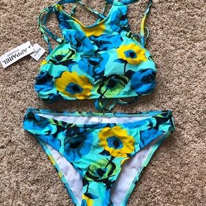 Floral swimming suit